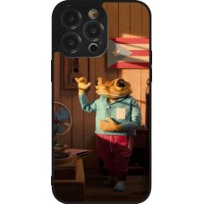 iPhone 14 Pro Max Case Hülle - Silikon schwarz Dancing frog DTMF