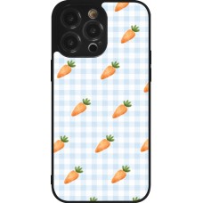 Coque iPhone 14 Pro Max - Silicone rigide noir Easter 2026 Pattern carrots