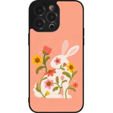 Coque iPhone 14 Pro Max - Silicone rigide noir Easter 2026 Rabbit collage