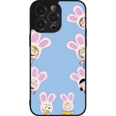 Coque iPhone 14 Pro Max - Silicone rigide noir Easter 2026 Snoopy