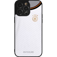 iPhone 14 Pro Max Case Hülle - Silikon schwarz Deutschland 2022 personalisierbares Fußballtrikot