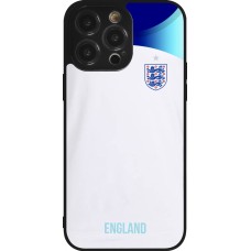 iPhone 14 Pro Max Case Hülle - Silikon schwarz England 2022 personalisierbares Fußballtrikot