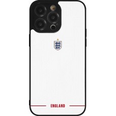 Coque iPhone 14 Pro Max - Silicone rigide noir Maillot de football Angleterre 2026 personnalisable