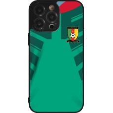 iPhone 14 Pro Max Case Hülle - Silikon schwarz Kamerun 2022 personalisierbares Fussballtrikot