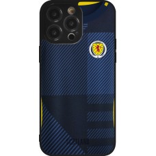 Coque iPhone 14 Pro Max - Silicone rigide noir Maillot de football Ecosse personnalisable