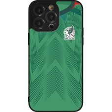 iPhone 14 Pro Max Case Hülle - Silikon schwarz Mexiko 2022 personalisierbares Fussballtrikot