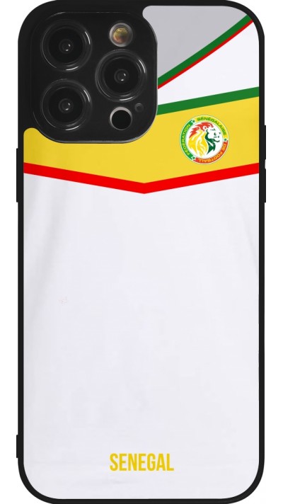 iPhone 14 Pro Max Case Hülle - Silikon schwarz Senegal 2022 personalisierbares Fußballtrikot