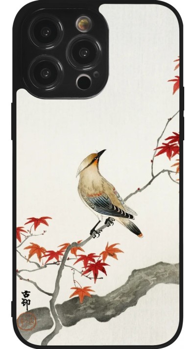 iPhone 14 Pro Max Case Hülle - Silikon schwarz Japanese Bird