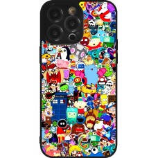 iPhone 14 Pro Max Case Hülle - Silikon schwarz Mixed cartoons