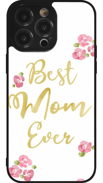 Coque iPhone 14 Pro Max - Silicone rigide noir Mom 2024 best Mom ever