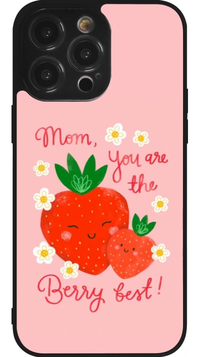 iPhone 14 Pro Max Case Hülle - Silikon schwarz Mom 2026 Berry best