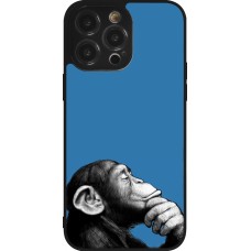 Coque iPhone 14 Pro Max - Silicone rigide noir Monkey Pop Art