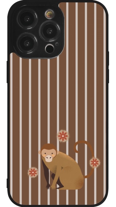 iPhone 14 Pro Max Case Hülle - Silikon schwarz Monkey with stripes iPhone 14 Pro Max Case Hülle - Silikon schwarz Monkey with stripes