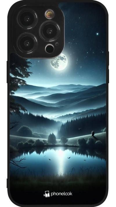 Coque iPhone 14 Pro Max - Silicone rigide noir Night Sky View