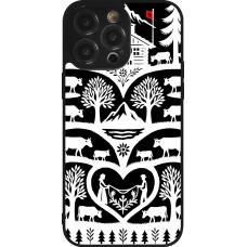 Coque iPhone 14 Pro Max - Silicone rigide noir Poya Suisse 2 noir