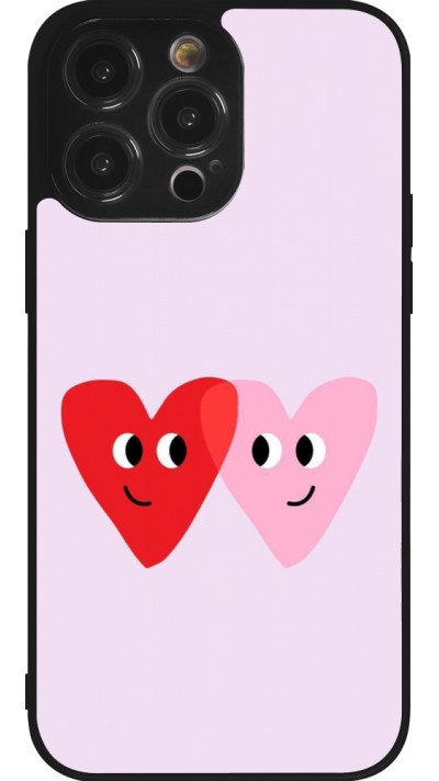 Coque iPhone 14 Pro Max - Silicone rigide noir Saint Valentines Day 26 Heart