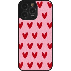 Coque iPhone 14 Pro Max - Silicone rigide noir Saint Valentines Day 26 Pattern heart