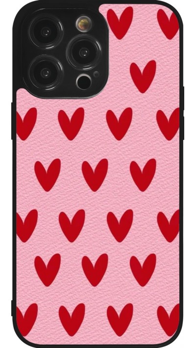 Coque iPhone 14 Pro Max - Silicone rigide noir Saint Valentines Day 26 Pattern heart