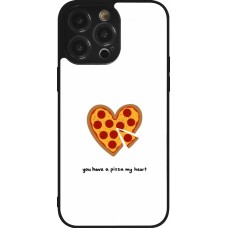 Coque iPhone 14 Pro Max - Silicone rigide noir Saint Valentines Day 26 You have my pizza heart
