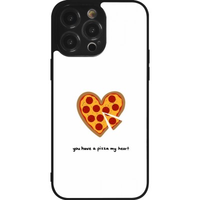 Coque iPhone 14 Pro Max - Silicone rigide noir Saint Valentines Day 26 You have my pizza heart