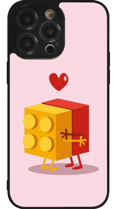 Coque iPhone 14 Pro Max - Silicone rigide noir Saint Valentines Day 26 Puzzle
