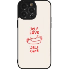 Coque iPhone 14 Pro Max - Silicone rigide noir Saint Valentines Day 26 Self love self care