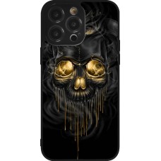Coque iPhone 14 Pro Max - Silicone rigide noir Skull 02