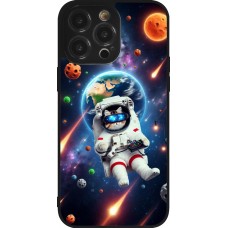 iPhone 14 Pro Max Case Hülle - Silikon schwarz VR SpaceCat Odyssee