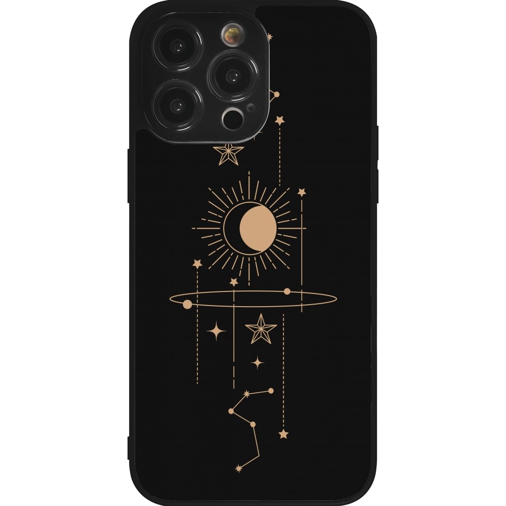 Coque iPhone 14 Pro Max - Silicone rigide noir Spring 23 astro