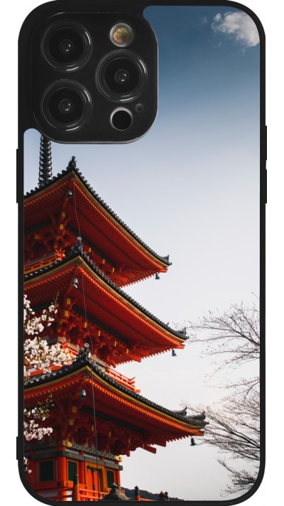 Coque iPhone 14 Pro Max - Silicone rigide noir Spring 23 Japan
