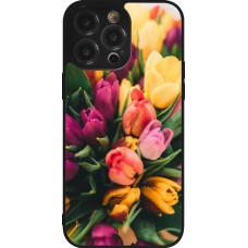iPhone 14 Pro Max Case Hülle - Silikon schwarz Bouquet of tulips Spring 2026