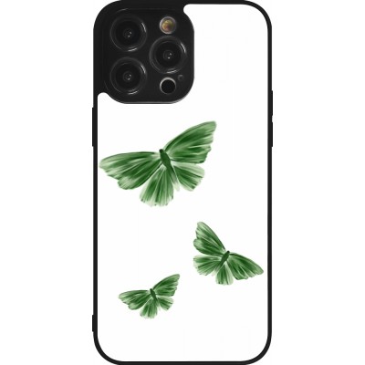 iPhone 14 Pro Max Case Hülle - Silikon schwarz Butterflies Spring 2026