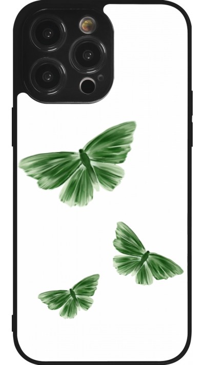 iPhone 14 Pro Max Case Hülle - Silikon schwarz Butterflies Spring 2026