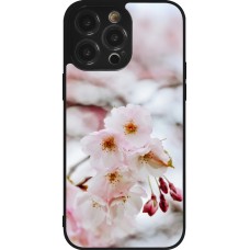 iPhone 14 Pro Max Case Hülle - Silikon schwarz Cherry tree Spring 2026