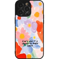 iPhone 14 Pro Max Case Hülle - Silikon schwarz Every day is a chance Spring 2026