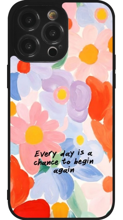 iPhone 14 Pro Max Case Hülle - Silikon schwarz Every day is a chance Spring 2026