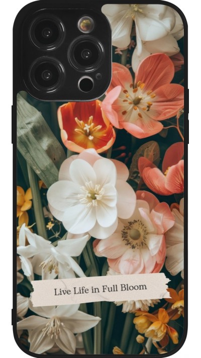iPhone 14 Pro Max Case Hülle - Silikon schwarz Full Bloom Spring 2026