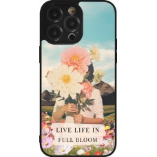 iPhone 14 Pro Max Case Hülle - Silikon schwarz Live life in full moon Spring 2026