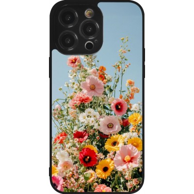 Coque iPhone 14 Pro Max - Silicone rigide noir Spring flowers Spring 2026