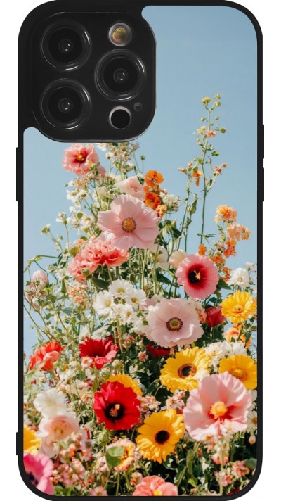 iPhone 14 Pro Max Case Hülle - Silikon schwarz Spring flowers Spring 2026