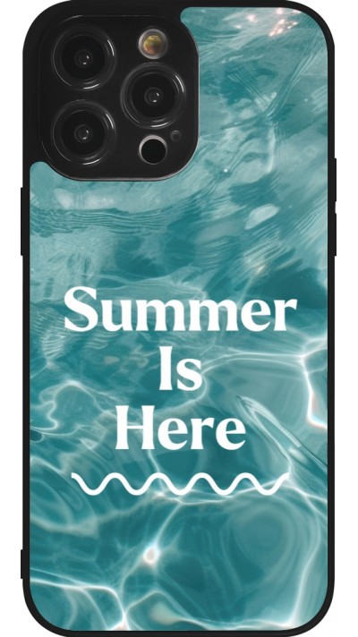 Coque iPhone 14 Pro Max - Silicone rigide noir Summer 2025 Summer is here