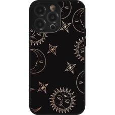 iPhone 14 Pro Max Case Hülle - Silikon schwarz Suns and Moons