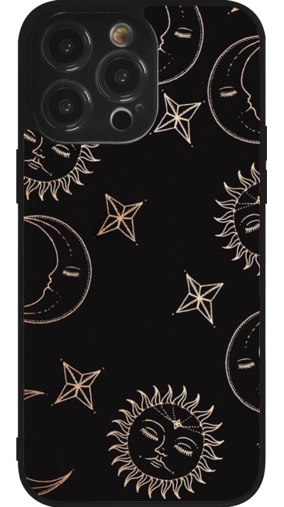 Coque iPhone 14 Pro Max - Silicone rigide noir Suns and Moons