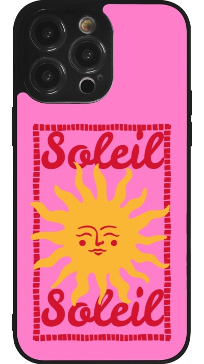 Coque iPhone 14 Pro Max - Silicone rigide noir Sun sun 2026