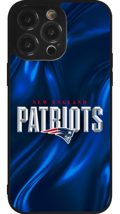 Coque iPhone 14 Pro Max - Silicone rigide noir Super Bowl 26 Patriots 2