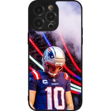 Coque iPhone 14 Pro Max - Silicone rigide noir Super Bowl 26 Patriots 3