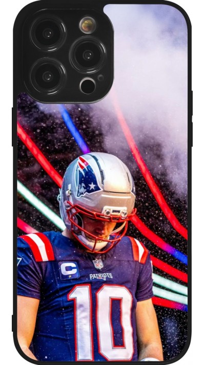 Coque iPhone 14 Pro Max - Silicone rigide noir Super Bowl 26 Patriots 3