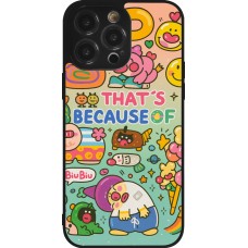 Coque iPhone 14 Pro Max - Silicone rigide noir Thats beacause of