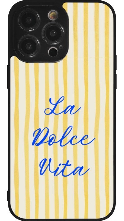 Coque iPhone 14 Pro Max - Silicone rigide noir The good life 2026