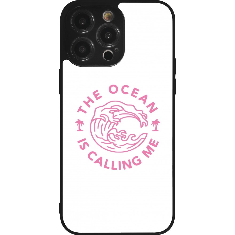 Coque iPhone 14 Pro Max - Silicone rigide noir The Ocean is calling me